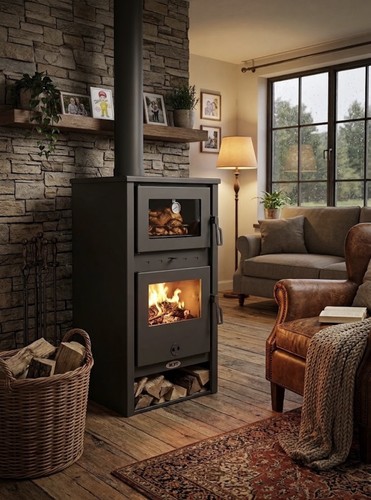 Stufa legna con forno - stufa, a
