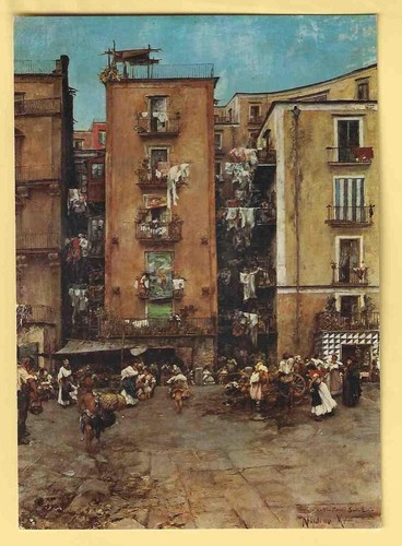 Cartolina italia napoli - nv,